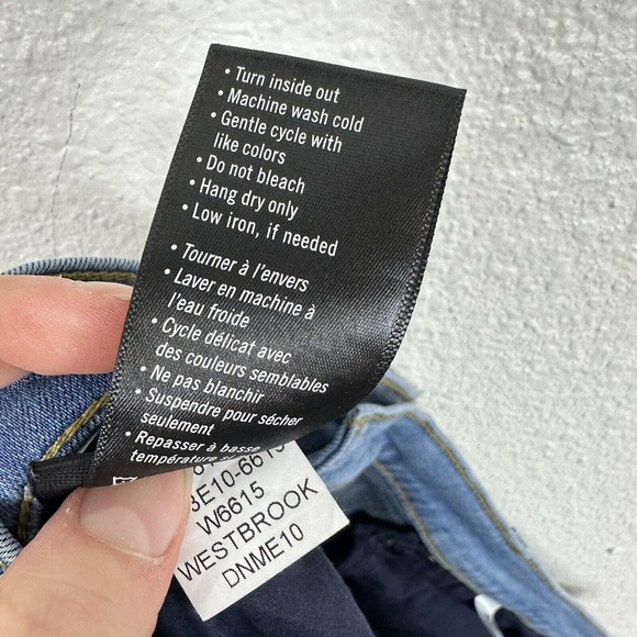 Paige Denim Jeans Mens 36 x 28 Blue Light Wash Stretch Rayon Lennox Straight Leg - Picture 6 of 10